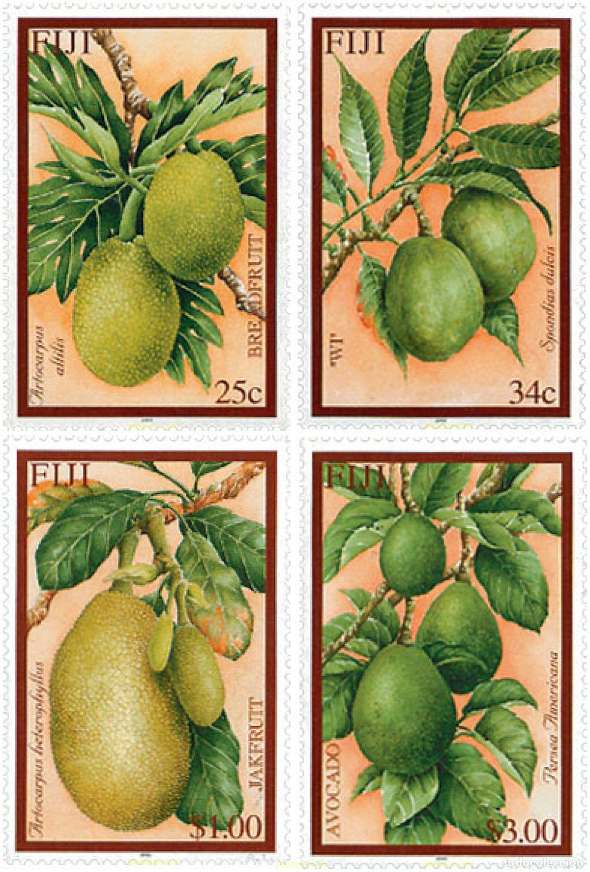 Sellos: 101593 MNH FIJI 2002 FRUTOS