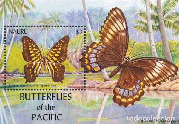 Sellos: 102269 MNH NAURU 2002 MARIPOSAS DEL PACIFICO