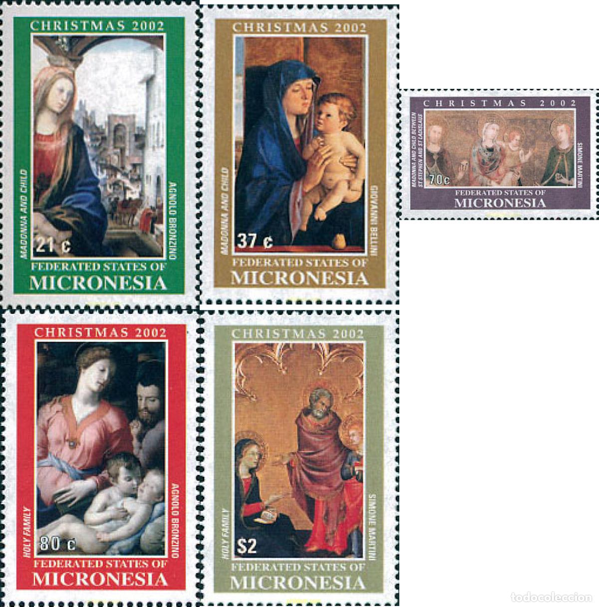 Sellos: 104000 MNH MICRONESIA 2002 NAVIDAD