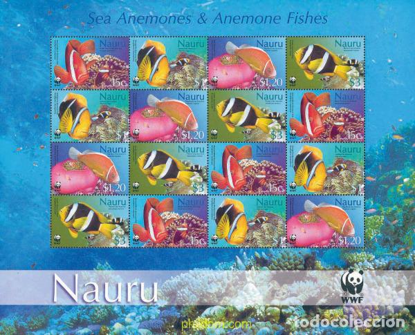 Sellos: 104420 MNH NAURU 2003 ANEMONAS Y PECES