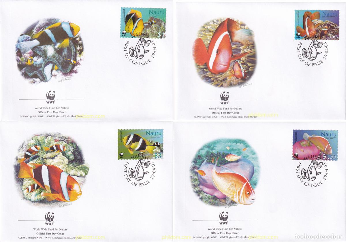 Sellos: 192288 MNH NAURU 2003 ANEMONAS Y PECES