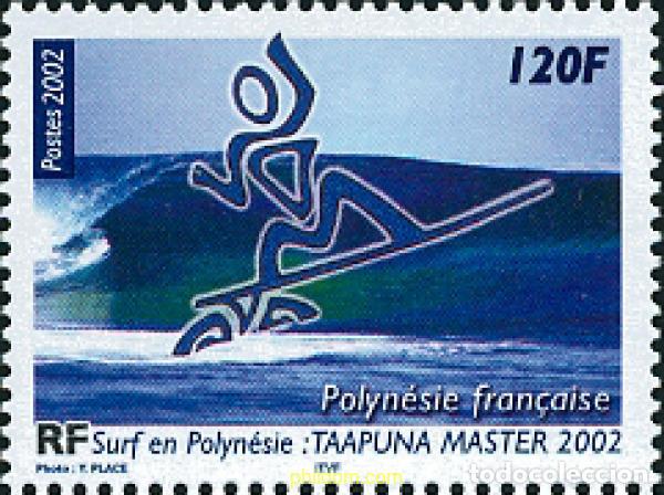 Sellos: 113549 MNH POLINESIA FRANCESA 2002 SURF EN LA POLINESIA