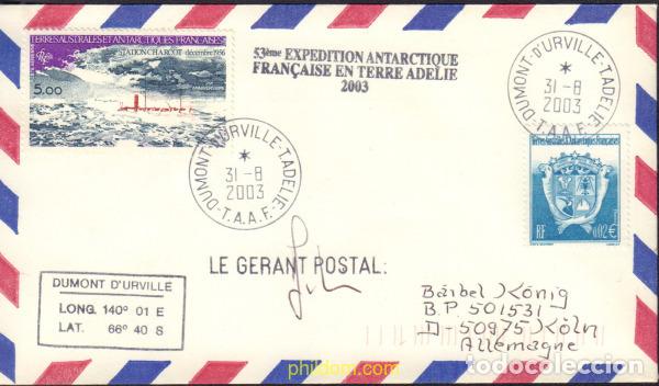 Sellos: 593788 MNH ANTARTIDA FRANCESA 2003 FACTORIA DE LANGOSTAS