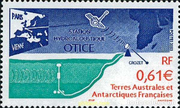 Sellos: 114345 MNH ANTARTIDA FRANCESA 2003 ESTACION HIDROACUSTICA