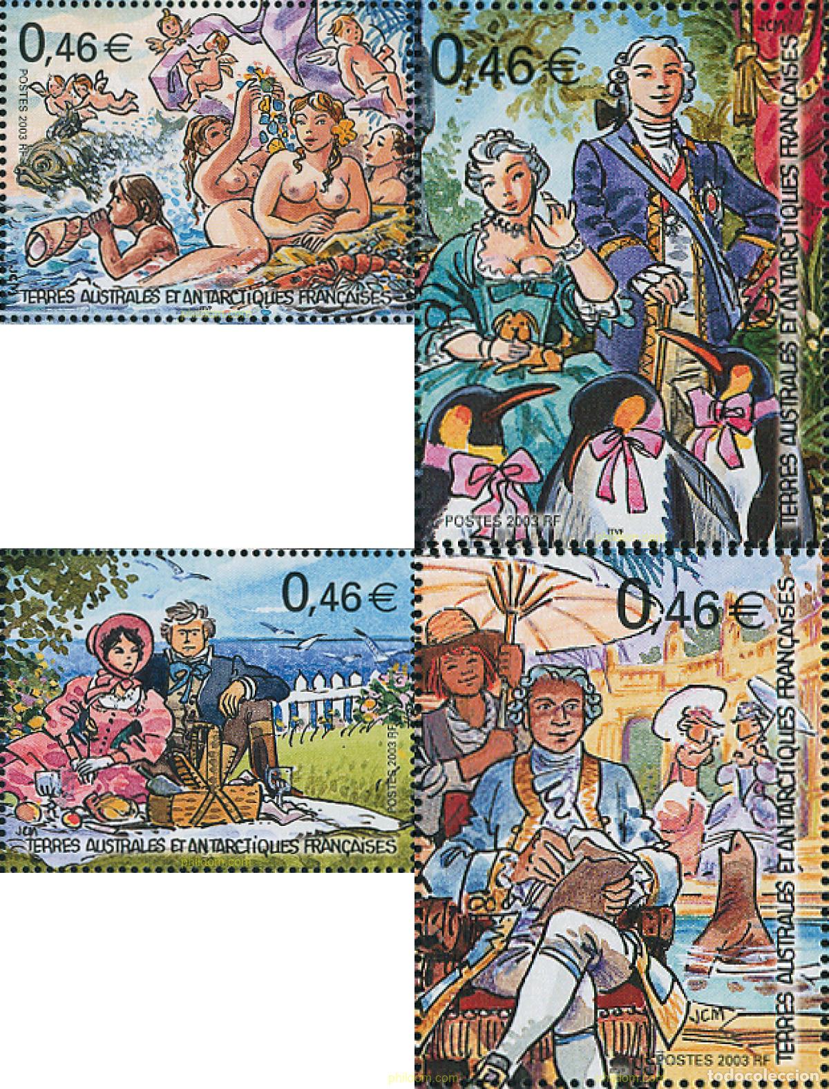 Sellos: 114348 MNH ANTARTIDA FRANCESA 2003 NAVEGANTES FRANCESES