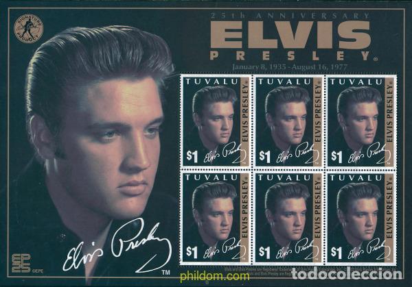 Sellos: 115816 MNH TUVALU 2002 HOMENAJE A ELVIS PRESLEY
