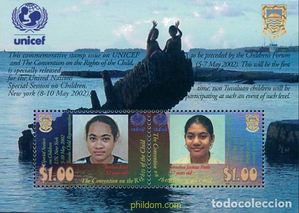 Sellos: 120621 MNH TUVALU 2002 SESION ESPECIAL DE LA INFANCIA DE LA ONU