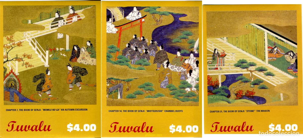 Sellos: 120615 MNH TUVALU 2002 ARTE JAPONES