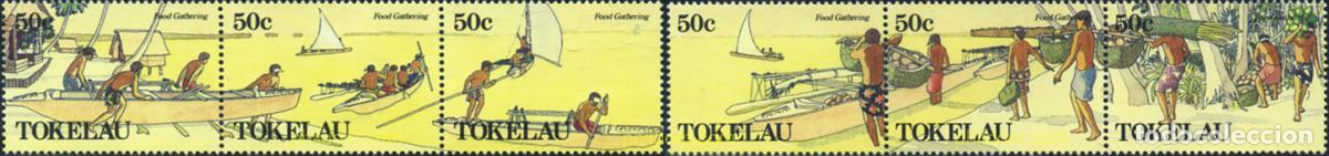 Sellos: 365759 MNH TOKELAU 1989 PESCA TRADICIONAL