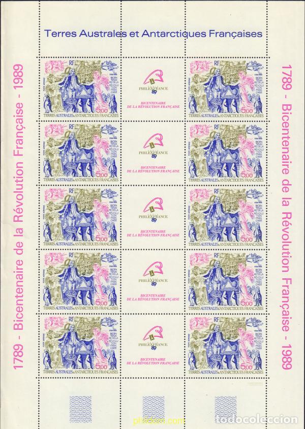 Sellos: 587845 MNH ANTARTIDA FRANCESA 1989 BICENTENARIO DE LA REVOLUCION FRANCESA