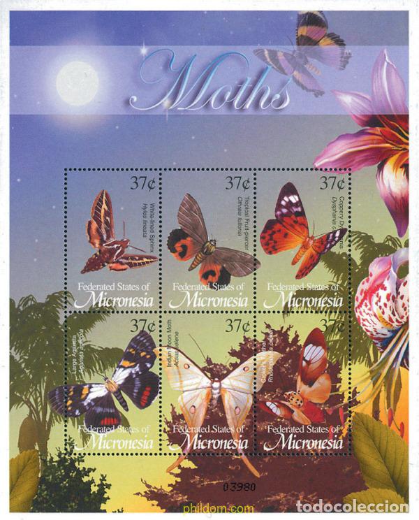 Sellos: 226830 MNH MICRONESIA 2002 MARIPOSAS