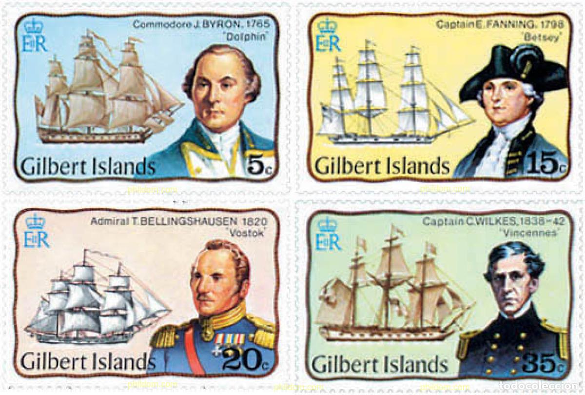 Sellos: 123653 MNH GILBERT 1977 NAVEGANTES