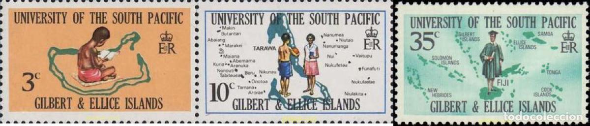 Sellos: 123672 MNH GILBERT Y ELLICE 1969 UNIVERSIDAD DEL PACIFICO SUR