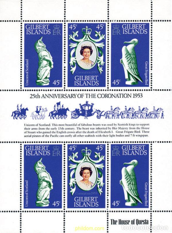 Sellos: 123658 MNH GILBERT 1978 25 ANIVERSARIO DE LA CORONACION DE ISABEL II