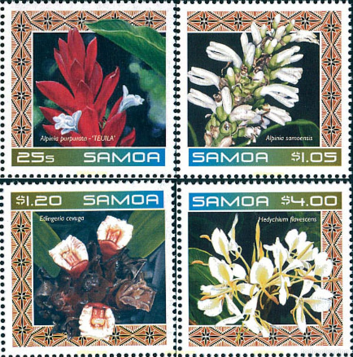 Sellos: 125184 MNH SAMOA 2002 FLORES