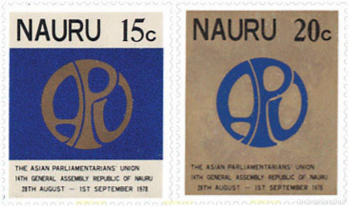 Timbres: 125757 MNH NAURU 1978 14 ASAMBLEA GENERAL DE LA UNION PARLAMENTARIA DE ASIA