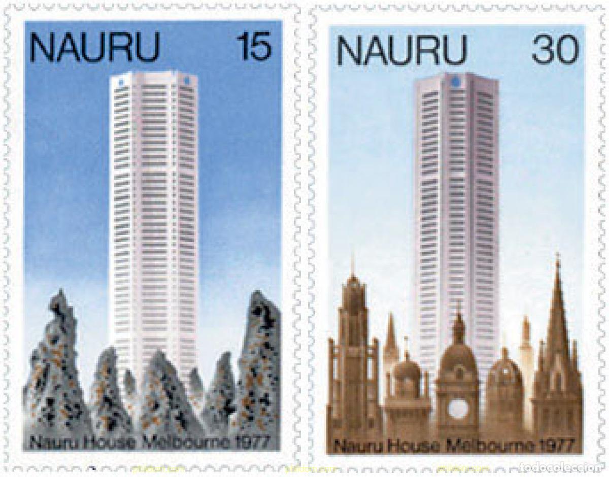 Sellos: 125760 MNH NAURU 1977 EDIFICIO DE NAURU EN MELBOURNE