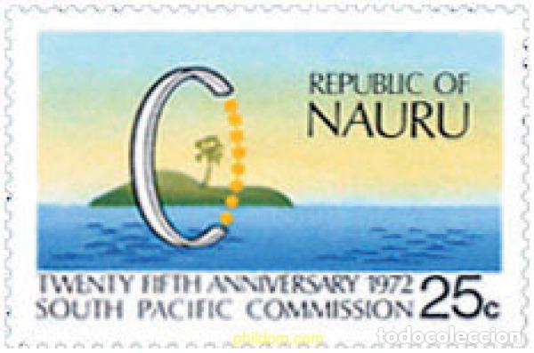 Sellos: 125778 MNH NAURU 1972 25 ANIVERSARIO DE LA COMISION DEL PACIFICO SUR