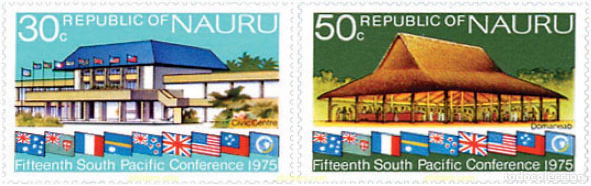 Sellos: 125770 MNH NAURU 1975 15 CONFERENCIA DE LA COMISION DEL PACIFICO SUR