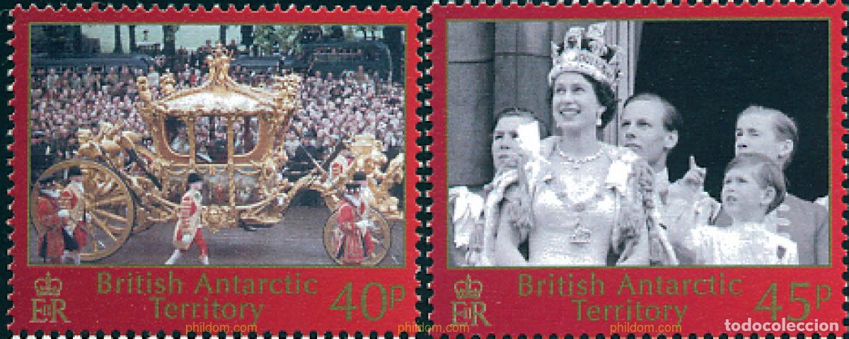 Sellos: 126631 MNH ANTARTIDA BRITANICA 2003 50 ANIVERSARIO DEL ACCESO AL TRONO DE ISABEL II
