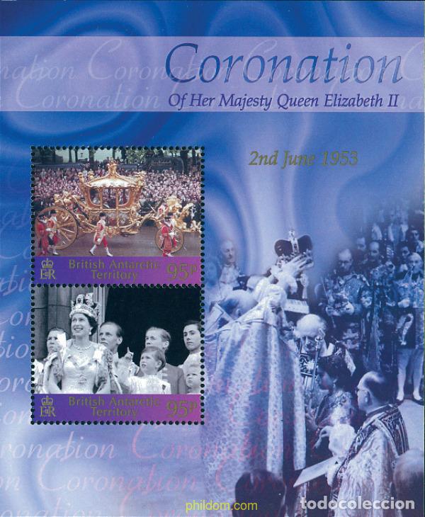 Sellos: 126632 MNH ANTARTIDA BRITANICA 2003 50 ANIVERSARIO DEL ACCESO AL TRONO DE ISABEL II