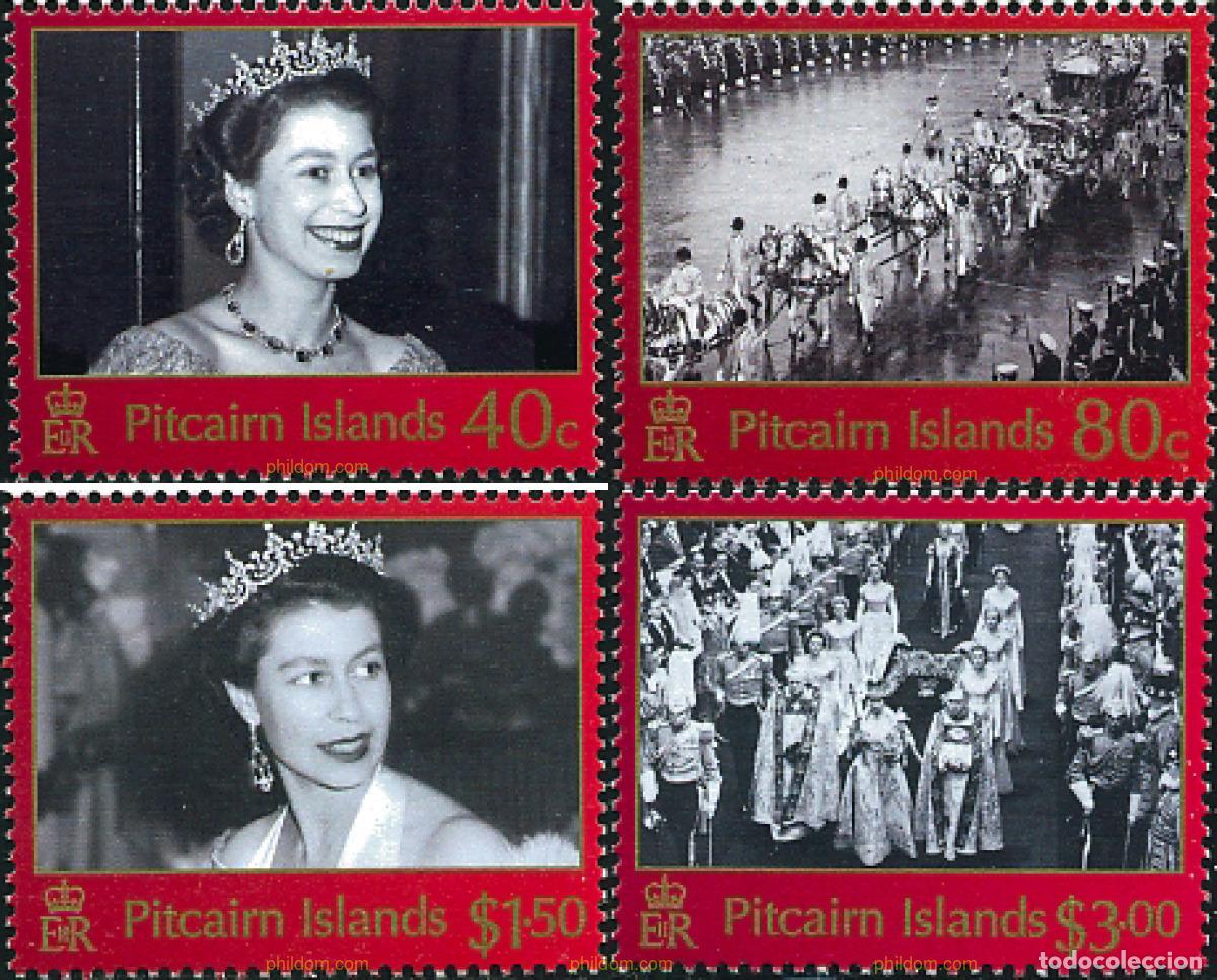 Sellos: 126845 MNH PITCAIRN Islas 2003 50 ANIVERSARIO DEL ACCESO AL TRONO DE ISABEL II
