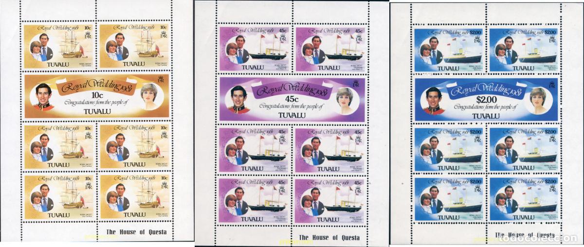 Sellos: 135399 MNH TUVALU 1981 BODA DEL PRINCIPE CARLOS Y LADY DIANA SPENCER
