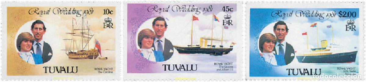 Sellos: 237140 MNH TUVALU 1981 BODA DEL PRINCIPE CARLOS Y LADY DIANA SPENCER