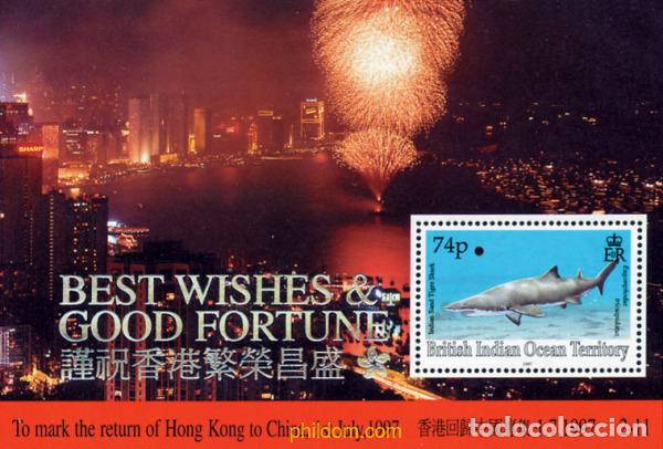 Sellos: 138085 MNH OCEANO INDICO BRITANICO 1997 DEVOLUCION DE HONG KONG A LA CHINA