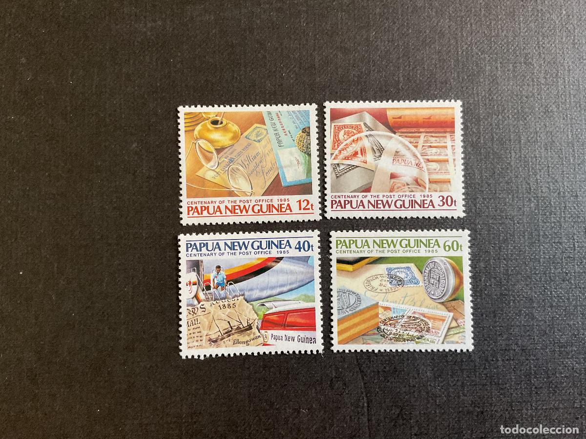 Sellos: PAPUA NUEVA GUINEA N&ordm; YVERT 503/6*** A&Ntilde;O 1985, CENTENARIO DEL CORREO