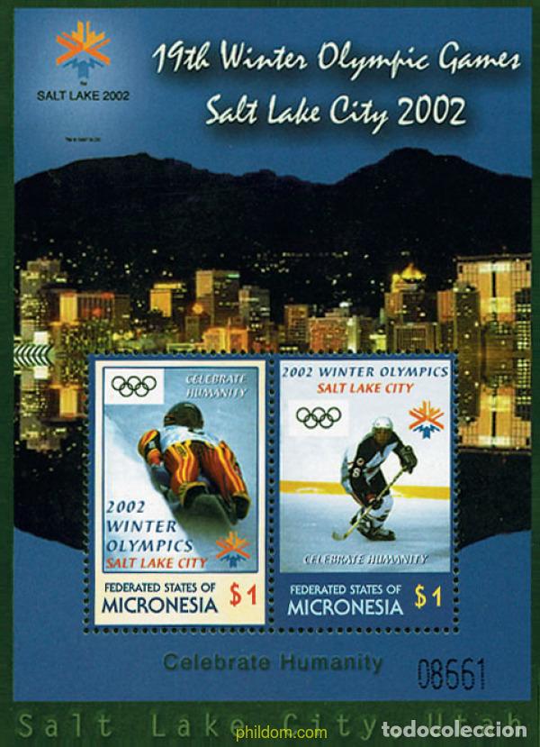 Sellos: 138677 MNH MICRONESIA 2002 19 JUEGOS OLIMPICOS INVIERNO. SALT LAKE CITY 2002