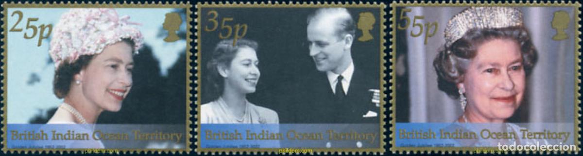 Sellos: 230503 MNH OCEANO INDICO BRITANICO 2002 50 ANIVERSARIO DEL ACCESO AL TRONO DE ISABEL II