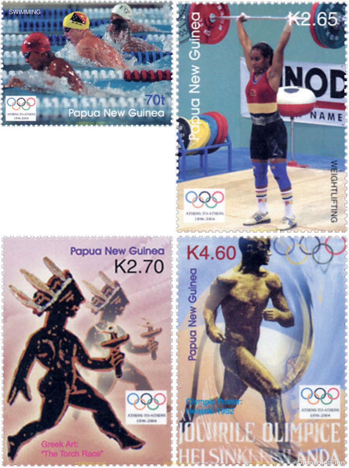 Sellos: 144574 MNH PAPUA NUEVA GUINEA 2004 28 JUEGOS OLIMPICOS DE VERANO ATENAS 2004