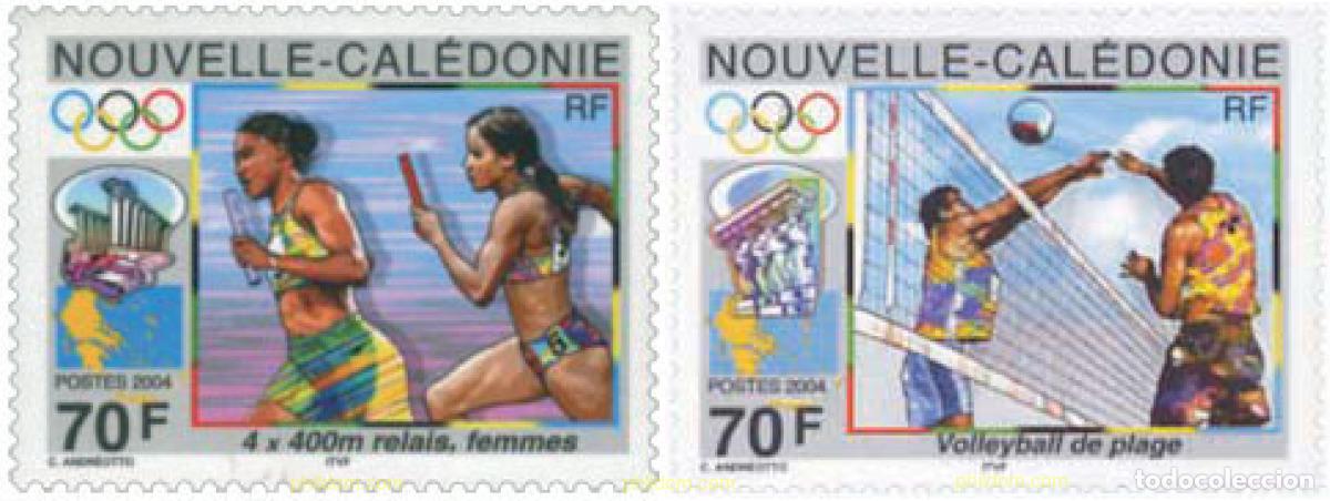 Sellos: 608137 MNH NUEVA CALEDONIA 2004 28 JUEGOS OLIMPICOS DE VERANO ATENAS 2004