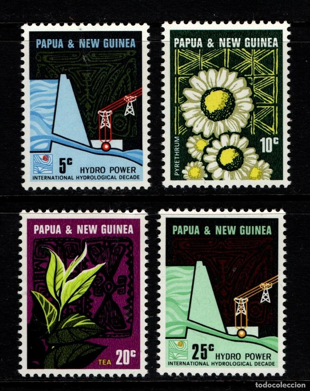 Sellos: Papua y Nueva Guinea 1967 Ivert 114/7 *** Equipamiento Industrial y Agricola