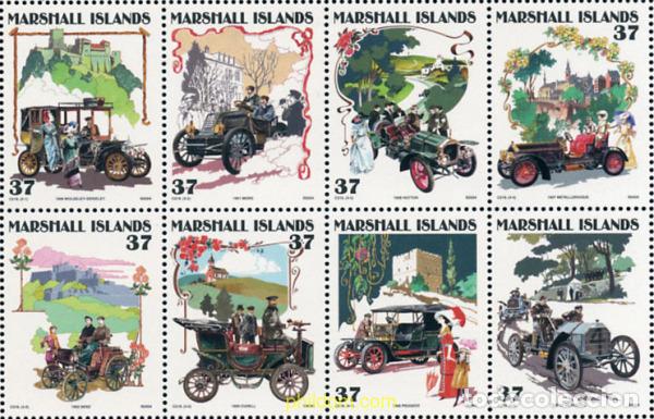 Sellos: 342385 MNH MARSHALL Islas 2004 COCHES CLASICOS