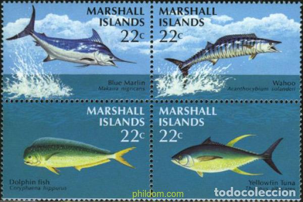 Sellos: 144481 MNH MARSHALL Islas 1986 FAUNA MARINA