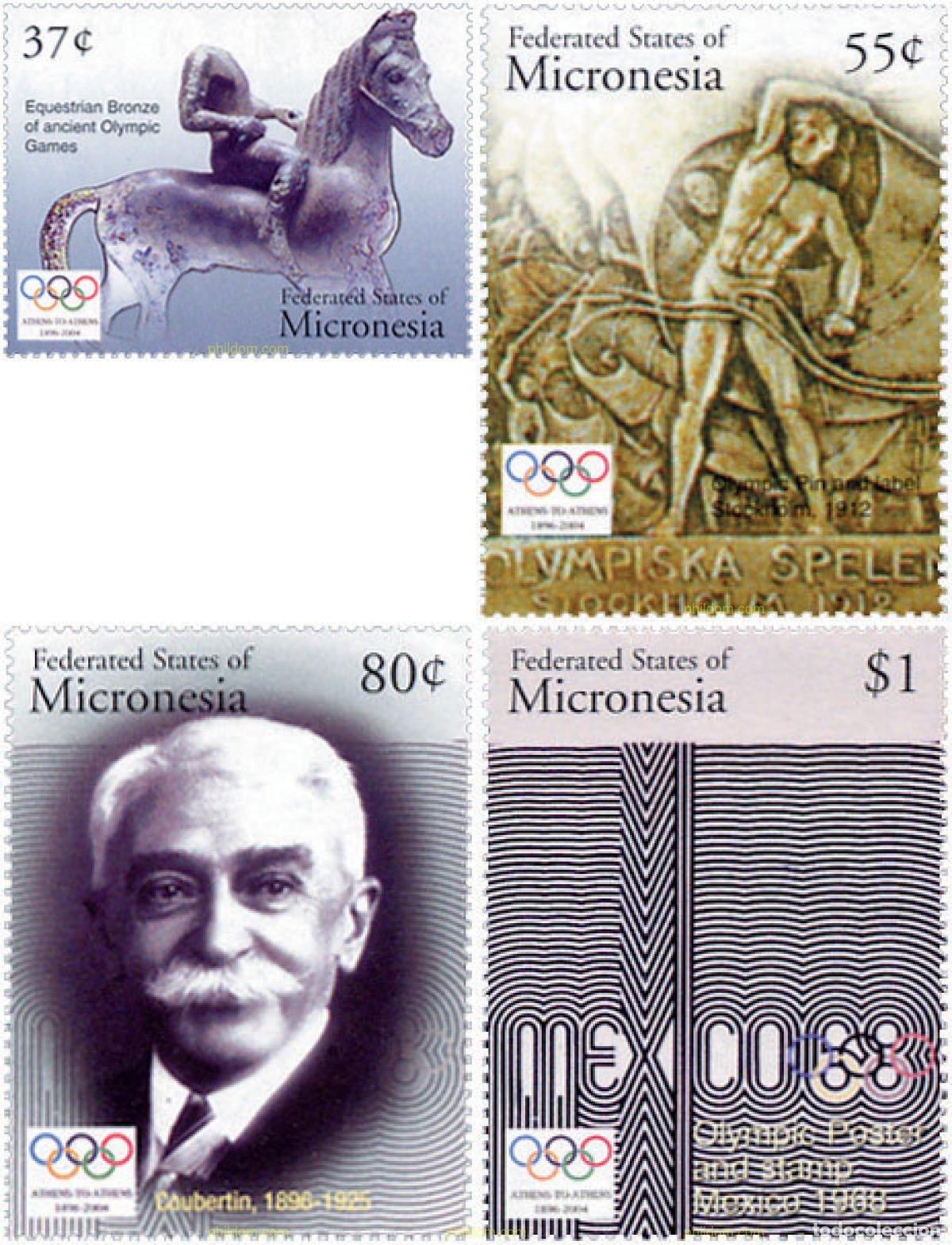 Sellos: 147449 MNH MICRONESIA 2004 28 JUEGOS OLIMPICOS DE VERANO ATENAS 2004