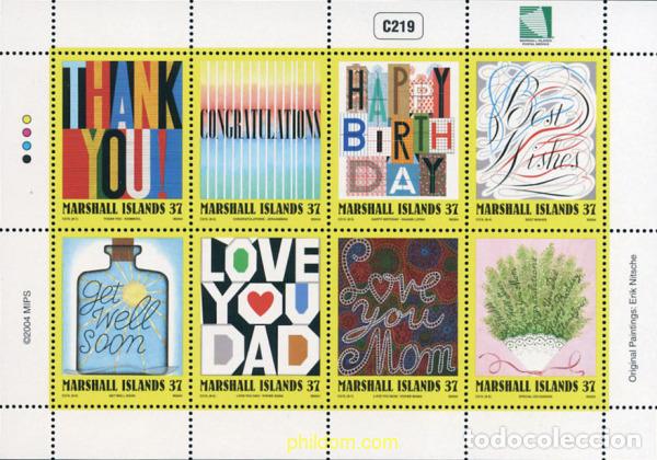 Sellos: 225787 MNH MARSHALL Islas 2004 SELLOS CON MENSAJE