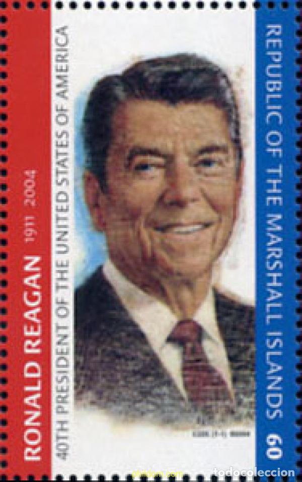 Sellos: 146426 MNH MARSHALL Islas 2004 HOMENAJE A RONALD REAGAN