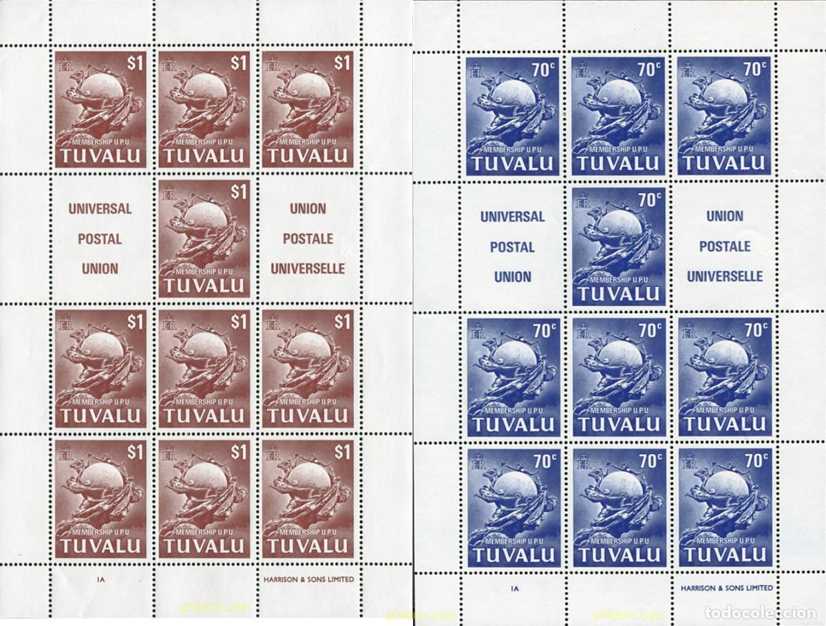 Sellos: 372837 MNH TUVALU 1981 ADMISION A LA UPU