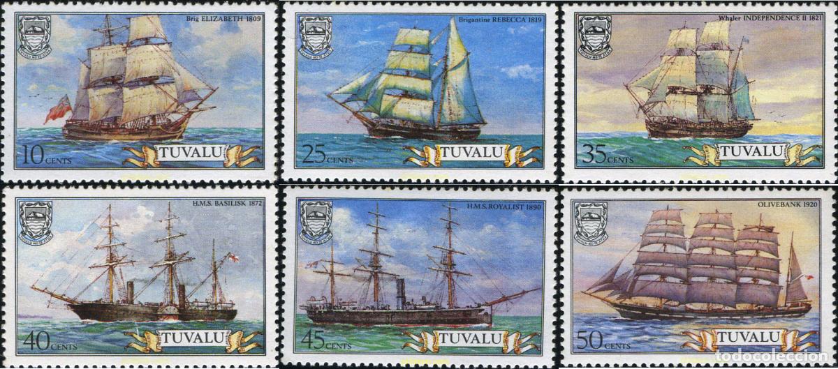 Sellos: 146942 MNH TUVALU 1981 BARCOS VELEROS