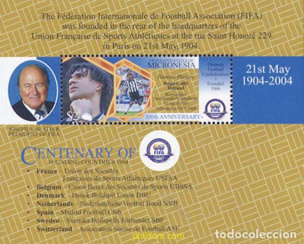 Sellos: 147425 MNH MICRONESIA 2004 CENTENARIO DE LA FIFA