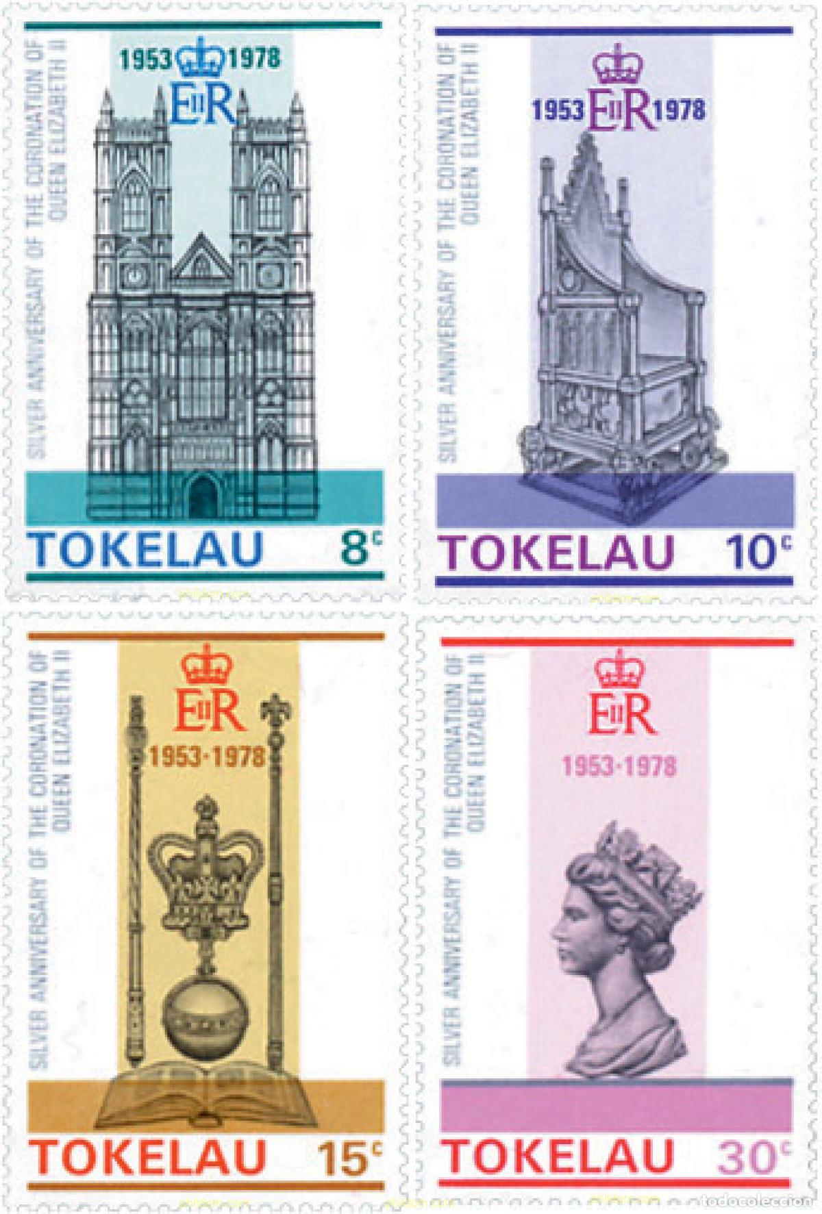 Sellos: 147615 MNH TOKELAU 1978 25 ANIVERSARIO DE LA CORONACION DE ISABEL II