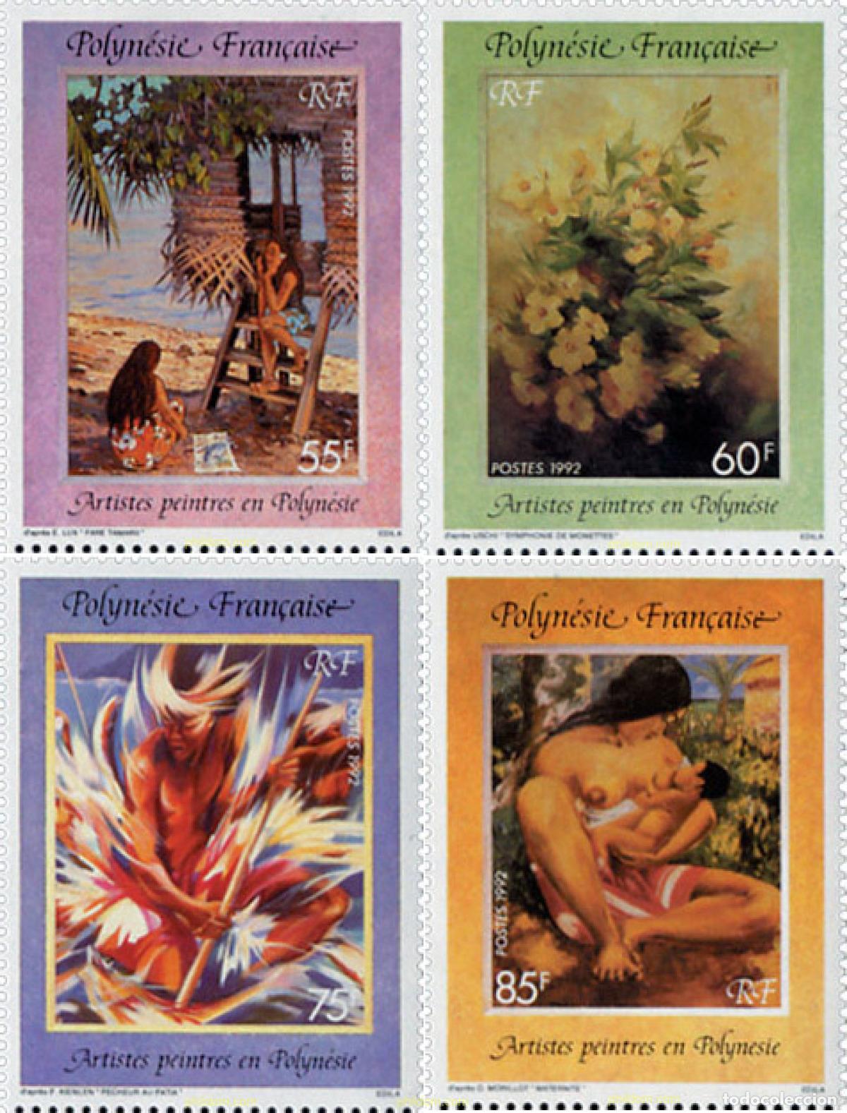 Sellos: 147838 MNH POLINESIA FRANCESA 1992 PINTURA
