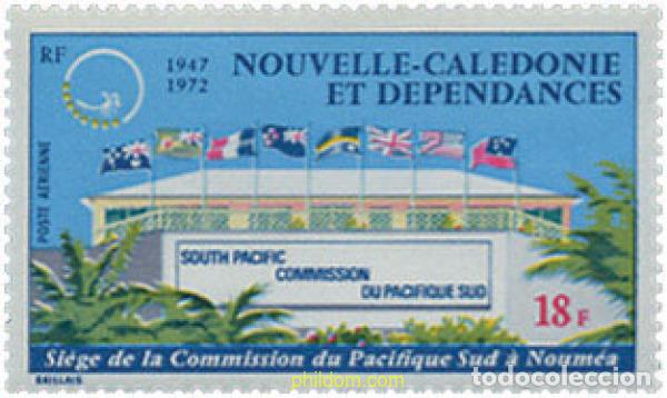 Sellos: 148084 MNH NUEVA CALEDONIA 1972 25 ANIVERSARIO DE LA COMISION DEL PACIFICO SUR
