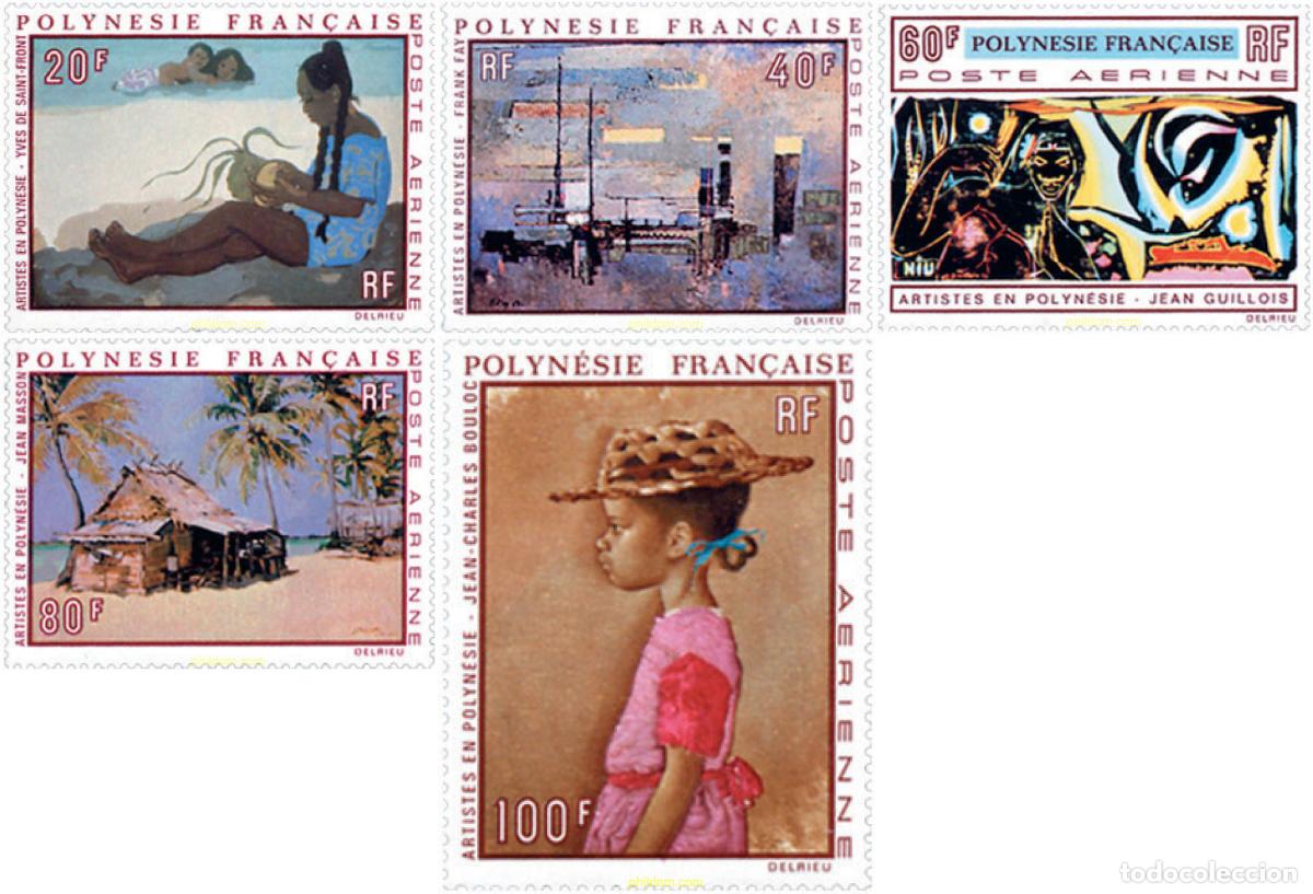 Sellos: 148203 MNH POLINESIA FRANCESA 1970 PINTURAS DE POLINESIA