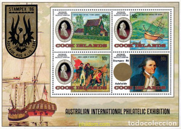 Sellos: 148453 MNH COOK Islas 1986 STAMPEX 86. EXPOSICION FILATELICA INTERNACIONAL