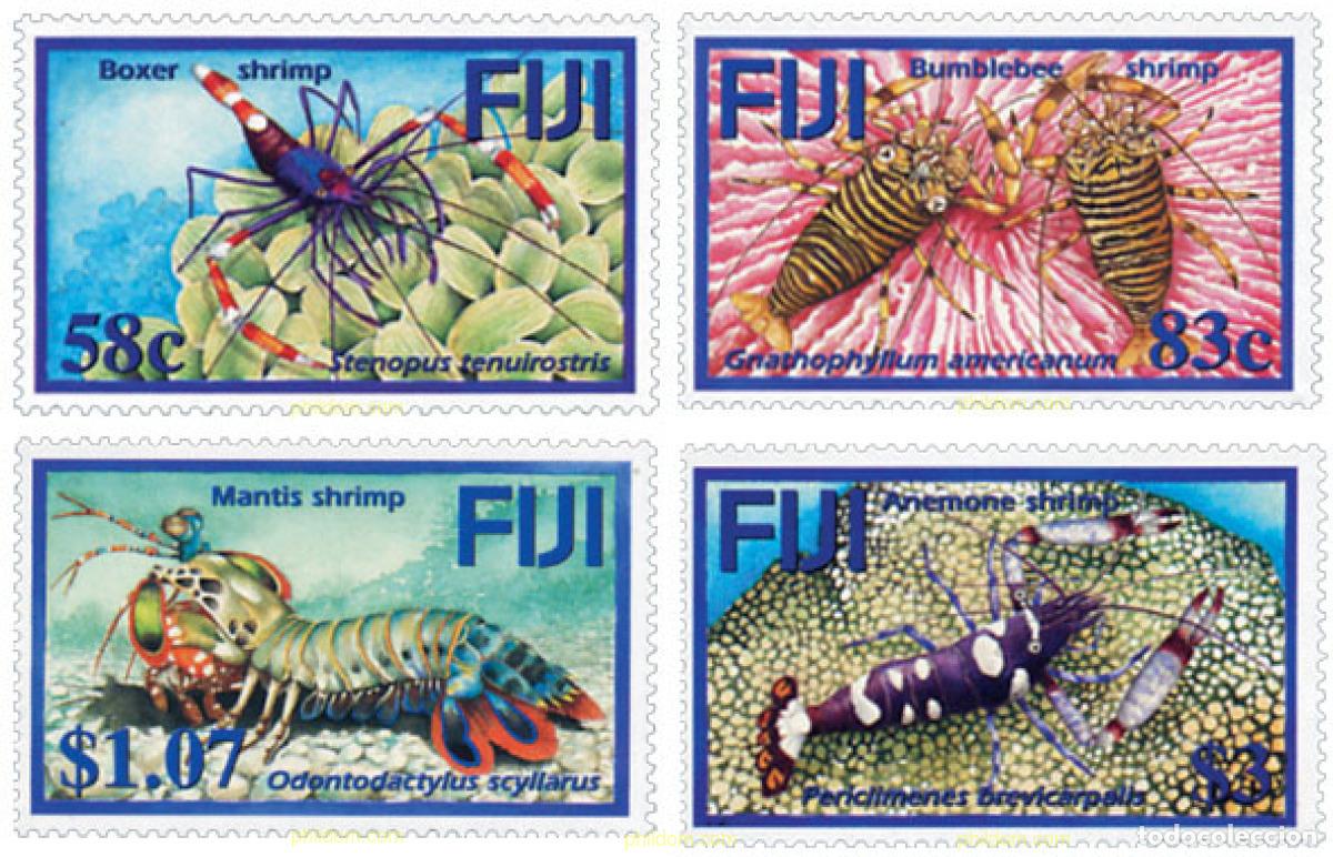 Sellos: 149450 MNH FIJI 2004 CRUSTACEOS