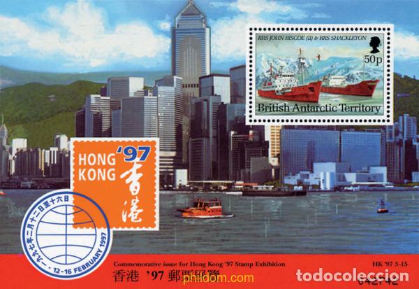 Sellos: 150812 MNH ANTARTIDA BRITANICA 1997 HONG KONG 97. EXPOSICION FILATELICA INTERNACIONAL